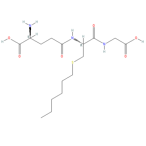 Chemical structure of Hexylglutathione