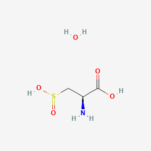 Chemical structure of L-Cysteinesulfinic Acid (hydrate)