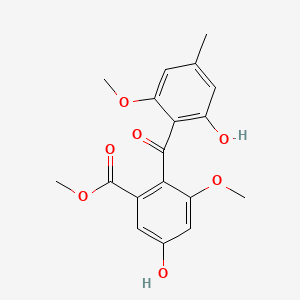 Chemical structure of Monomethylsulochrin