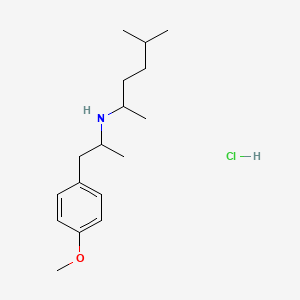 Chemical structure of N-(1,4-dimethylpentyl)-4-Methoxyamphetamine (hydrochloride)