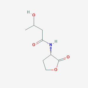 Chemical structure of N-3-hydroxybutyryl-L-Homoserine lactone