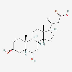 Chemical structure of Norhyodeoxycholic Acid