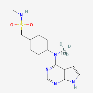 Chemical structure of Oclacitinib-13C-d3