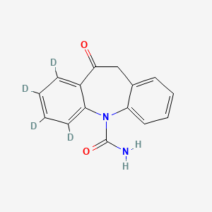 Chemical structure of Oxcarbazepine-d4