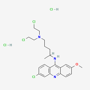 Chemical structure of Quinacrine mustard (hydrochloride)