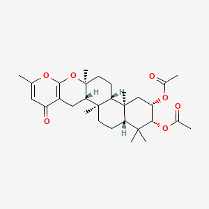 Chemical structure of Sartorypyrone B
