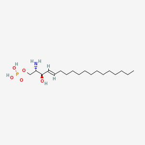 Chemical structure of Sphingosine-1-phosphate (d18:1(14Z))
