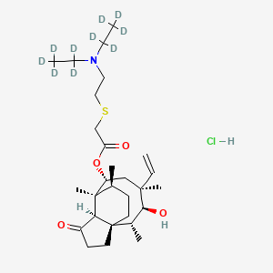 Chemical structure of Tiamulin-d10 (hydrochloride)