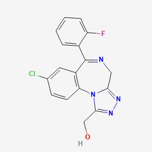 Chemical structure of α-hydroxy Flualprazolam