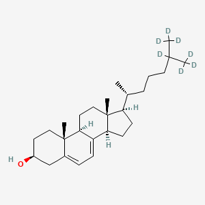Chemical structure of 7-Dehydrocholesterol-d7