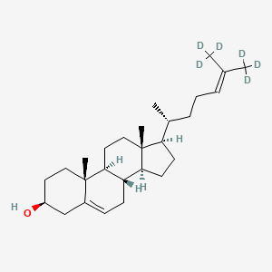 Chemical structure of Desmosterol-d6