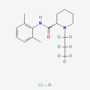 Chemical structure of Ropivacaine-d7 Hydrochloride