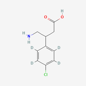 Chemical structure of (±)-Baclofen-d4