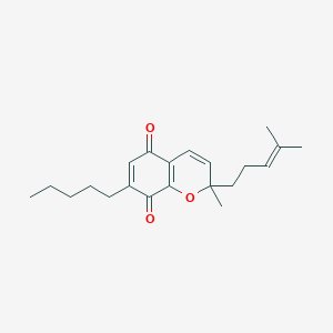 Chemical structure of (±)-CBCQ