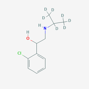 Chemical structure of (±)-Clorprenaline-d7
