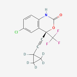 Chemical structure of (±)-Efavirenz-d5
