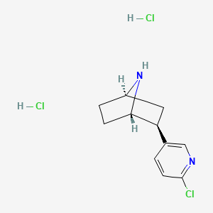 Chemical structure of (±)-Epibatidine (hydrochloride)