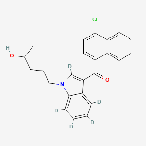 Chemical structure of JWH 398 N-(4-hydroxypentyl) metabolite-d5