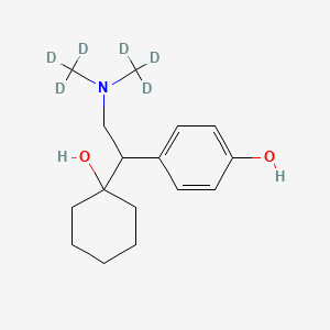 Chemical structure of O-Desmethyl Venlafaxine-d6