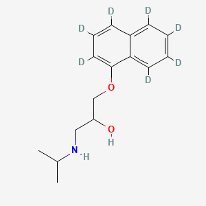 Chemical structure of (±)-Propranolol-d7