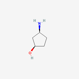 Chemical structure of (1R,3S)-3-Aminocyclopentanol
