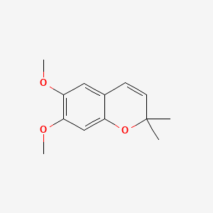 Chemical structure of (1S,3S)-3-Hydroxycyclopentane carboxylic acid benzyl ester