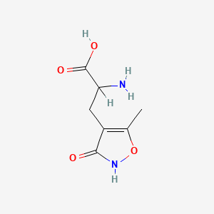 Chemical structure of (R,S)-AMPA (hydrate)