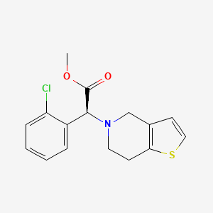 Chemical structure of (S)-(+)-Clopidogrel-d3 (sulfate)