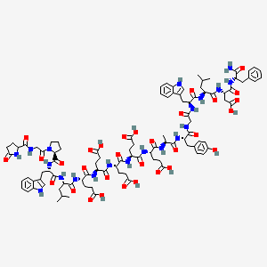 Chemical structure of [Leu15]-Gastrin I amide (human) (trifluoroacetate salt)