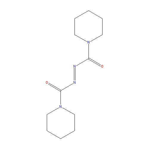 Chemical structure of 1,1'-(Azodicarbonyl)dipiperidine