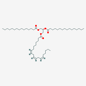 Chemical structure of 1,2,3-Tri-10(Z)-Heptadecenoyl Glycerol-d5