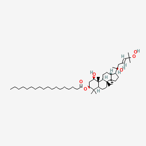 Chemical structure of 1,2,3-Tri-10(Z)-Pentadecenoyl Glycerol