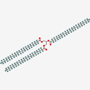 Chemical structure of 1,2,3-Tristearoyl Glycerol-d105