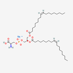 Chemical structure of 1,2-Dioleoyl-sn-glycero-3-PS (sodium salt)