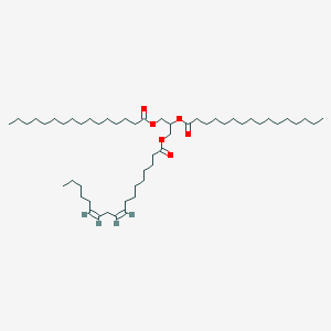 Chemical structure of 1,2-Dipalmito-3-linolein