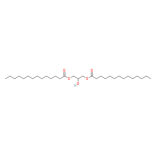 Chemical structure of 1,3-Dimyristoyl Glycerol