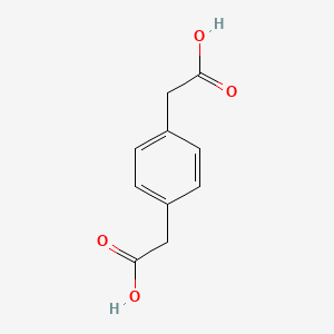 Chemical structure of p-Phenylenediacetic acid
