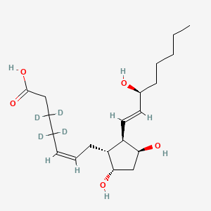 Chemical structure of 11β-Prostaglandin F2α-d4