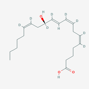 Chemical structure of 12(S)-HETE-d8