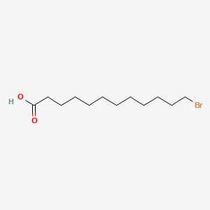 Chemical structure of 12-Bromododecanoic Acid