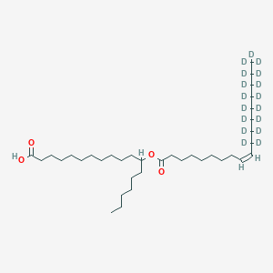 Chemical structure of 12-OAHSA-d17