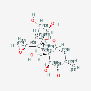 Chemical structure of 13C15-Nivalenol