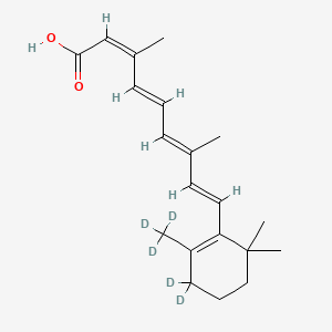 Chemical structure of Isotretinoin-d5