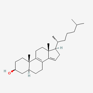 Chemical structure of 14-dehydro Zymostenol