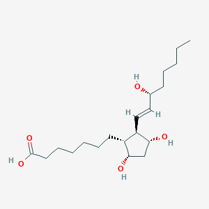 Chemical structure of 15(R)-Prostaglandin F1α
