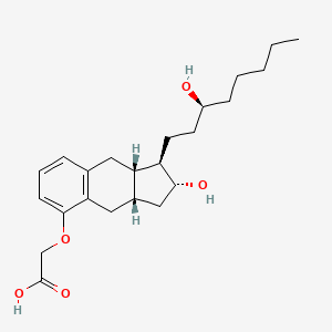 Chemical structure of 15-deoxy-δ12,14-Prostaglandin J2-2-glycerol ester