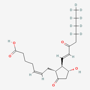 Chemical structure of 15-keto Prostaglandin E2-d9