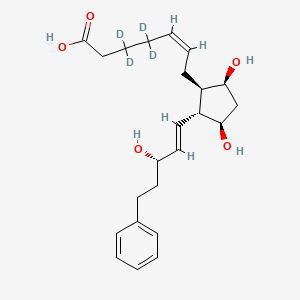 Chemical structure of 17-phenyl trinor Prostaglandin F2α-d4