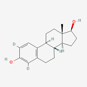 Chemical structure of 17β-Estradiol-d2