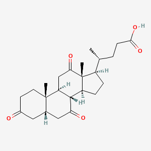 Chemical structure of 1a-monohomo-17-phenyl trinor Prostaglandin F2α